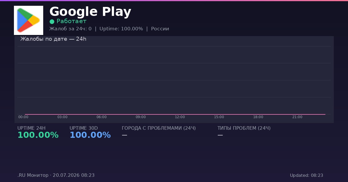 Google Play status