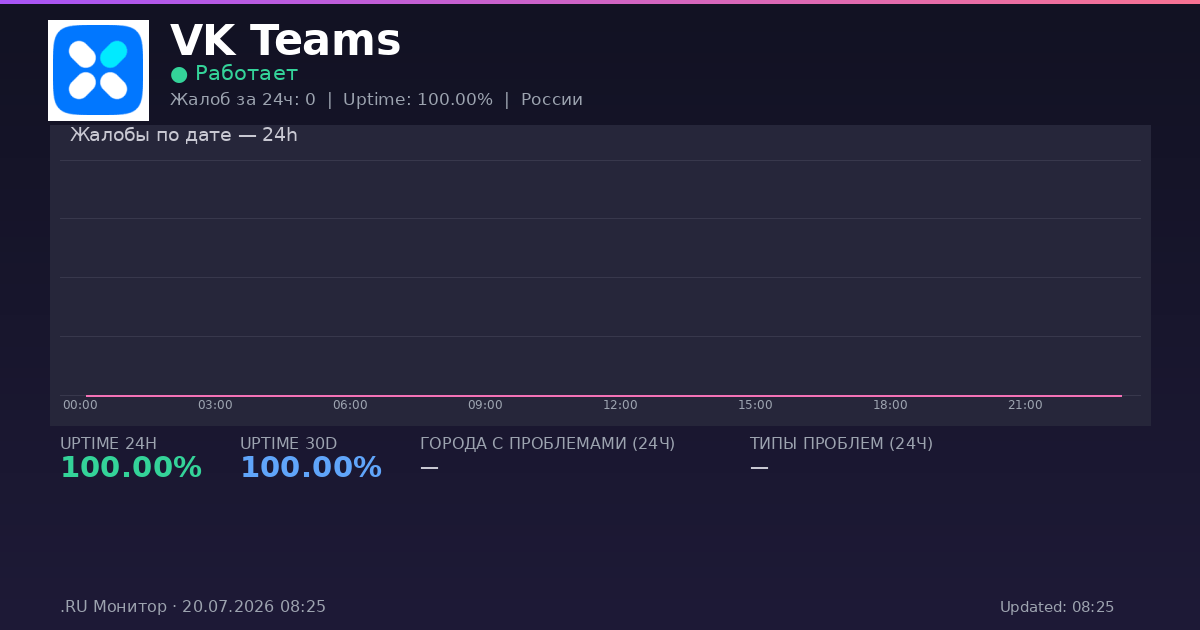 VK Teams status