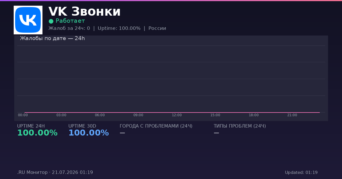 VK Звонки status